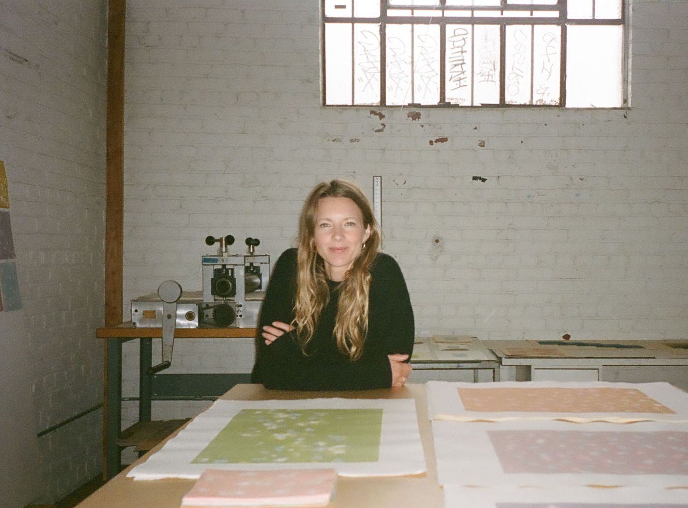 artist cheryl humphreys in her downtown los angeles studio