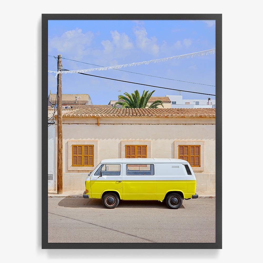 Black and clearance yellow van